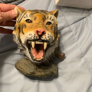 Tiger Head Sculpture